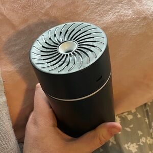 Sleek Black Portable Air Humidifier LED